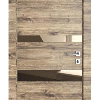 ШИ дверь DO-612 Лофт светлый/зеркало Бронза