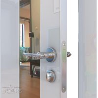 ШИ дверь DO-604 Белый глянец/зеркало Бронза