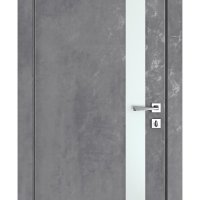 ШИ дверь DO-607 Бетон темный/Снег