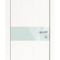 Дверь межкомнатная DO-509 Жемчуг/стекло Белое