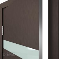 Дверь межкомнатная DO-502 Бронза/стекло Белое