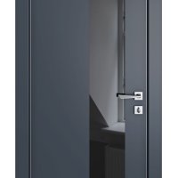 Дверь межкомнатная DO-504 Мэджик ПЭТ/стекло Черное