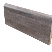 Плинтус Орех седой темный ПВХ
