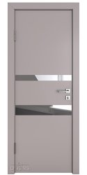 Дверь межкомнатная DO-512 Серый бархат/Зеркало