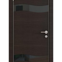 ШИ дверь DO-603 Венге горизонтальный/стекло Черное