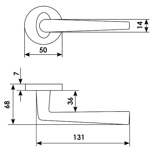Дверная ручка THE FORCE R5 OSA