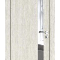 Дверь межкомнатная DO-507 Белая лиственница/Зеркало