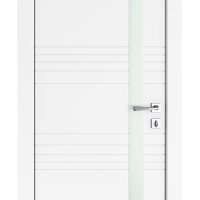 Дверь межкомнатная DO-514 Белый бархат/Снег