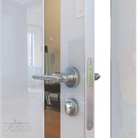 Дверь межкомнатная DO-507 Белый глянец/зеркало Бронза