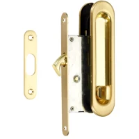 Ручка-купе овал с заверткой, цвет золото