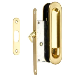 Ручка-купе овал с заверткой, цвет золото