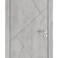 Дверь межкомнатная Прима Бетон светлый