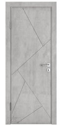 Дверь межкомнатная Прима Бетон светлый