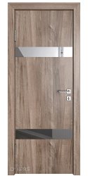 ШИ дверь DO-602 Орех седой светлый/Зеркало