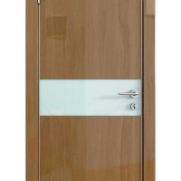 Дверь межкомнатная DO-509 Анегри темный/стекло Белое