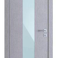 ШИ дверь DO-610 Металлик/стекло Белое