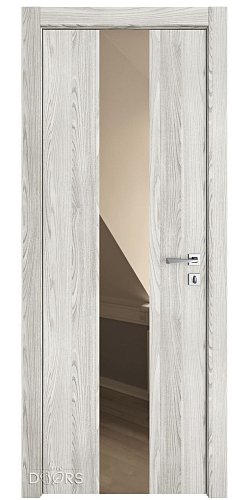 Дверь межкомнатная DO-510 Айс/зеркало Бронза