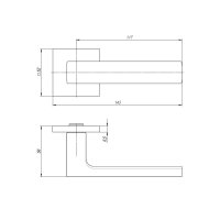 Ручка Armadillo (Армадилло) раздельная K.USS52.SKY (SKY USS) FSG-39 флорентийское золото