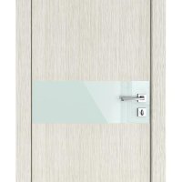 Дверь межкомнатная DO-509 Белая лиственница/стекло Белое