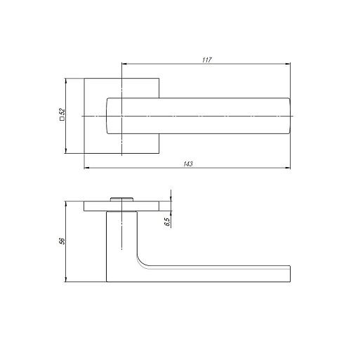 Ручка Armadillo (Армадилло) раздельная K.USS52.SKY (SKY USS) FSG-39 флорентийское золото