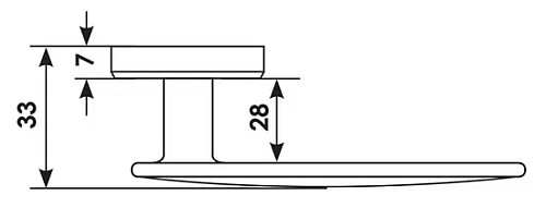 Дверная ручка SPACE-S5 BIA