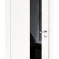 ШИ дверь DO-604 Жемчуг/стекло Черное