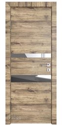 Дверь межкомнатная DO-512 Лофт светлый/Зеркало