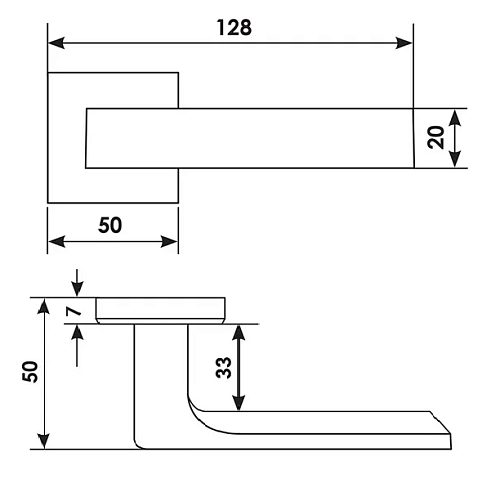 Дверная ручка FIORD S5 OSA