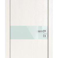 ШИ дверь DO-609 Белый ясень/стекло Белое