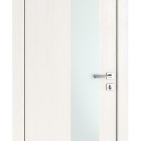 Дверь межкомнатная DO-504 Белый ясень/Снег