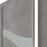 ШИ дверь DO-603 Бетон светлый/Снег