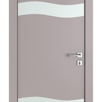 Дверь межкомнатная DO-503 Серый бархат/Снег