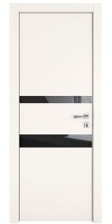 ШИ дверь DO-612 Сливки/стекло Черное ШИ дверь DO-612 Сливки/стекло Черное