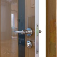 Дверь межкомнатная DO-507 Анегри темный/стекло Черное