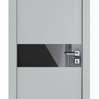 ШИ дверь DO-609 Силк маус/стекло Черное