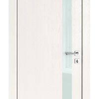 ШИ дверь DO-607 Белый ясень/стекло Белое