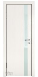 ШИ дверь DO-607 Белый ясень/стекло Белое