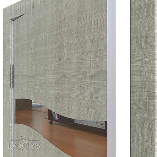 ШИ дверь DO-603 Серый дуб/зеркало Бронза