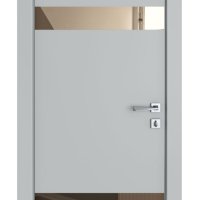 Дверь межкомнатная DO-502 Силк маус/зеркало Бронза