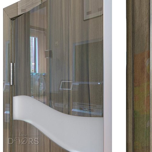 Дверь межкомнатная DO-503 Сосна глянец/Снег