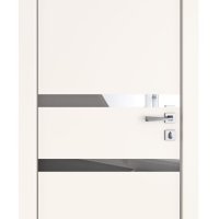 Дверь межкомнатная DO-513 Сливки/Зеркало