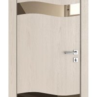 ШИ дверь DO-603 Ясень капучино/зеркало Бронза