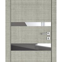 ШИ дверь DO-612 Серый дуб/Зеркало