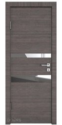 ШИ дверь DO-612 Ольха темная/Зеркало