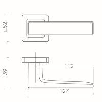 Ручка Fuaro (Фуаро) раздельная K.XM52.DENVER (DENVER XM) GR/CP-23 графит/хром