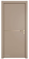 ШИ дверь DG-622 Латте софт/молдинг золотой