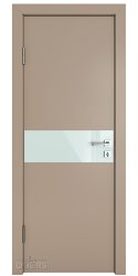 Дверь межкомнатная DO-509 Латте софт/стекло Белое