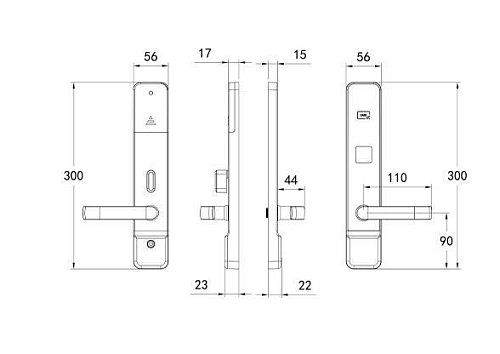 Электронный гостиничный замок HSU-9960-TH
