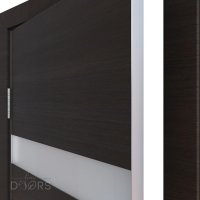 ШИ дверь DO-602 Венге горизонтальный/Снег