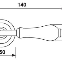 Дверная ручка CC-3 OBA/CHAMP